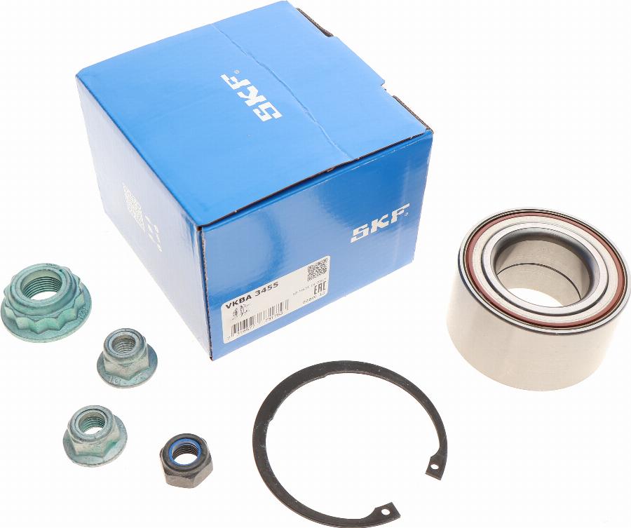 SKF VKBA 3455 - Wheel hub, bearing Kit autospares.lv