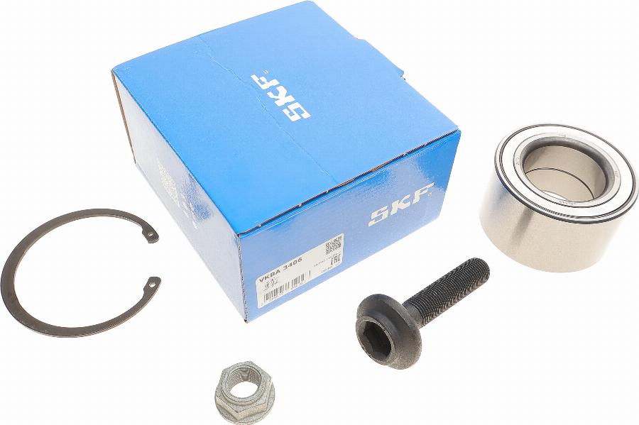 SKF VKBA 3406 - Wheel hub, bearing Kit autospares.lv