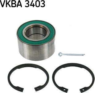 SKF VKBA 3403 - Wheel hub, bearing Kit autospares.lv