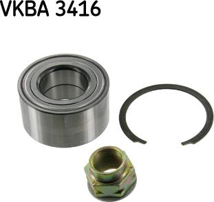 SKF VKBA 3416 - Wheel hub, bearing Kit autospares.lv