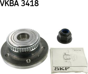 SKF VKBA 3418 - Wheel hub, bearing Kit autospares.lv
