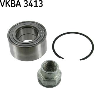 SKF VKBA 3413 - Wheel hub, bearing Kit autospares.lv