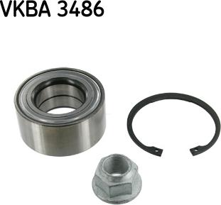 SKF VKBA 3486 - Wheel hub, bearing Kit autospares.lv