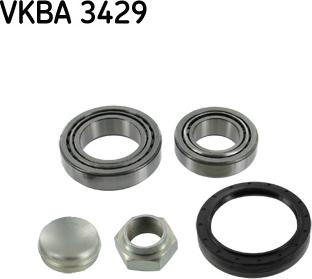 SKF VKBA 3429 - Wheel hub, bearing Kit autospares.lv