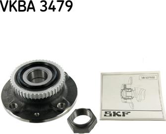 SKF VKBA 3479 - Wheel hub, bearing Kit autospares.lv