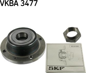 SKF VKBA 3477 - Wheel hub, bearing Kit autospares.lv