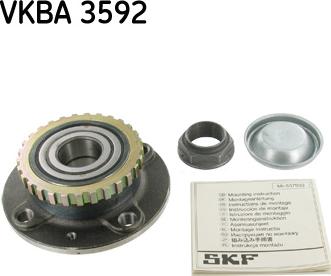SKF VKBA 3592 - Wheel hub, bearing Kit autospares.lv