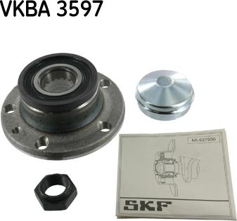 SKF VKBA 3597 - Wheel hub, bearing Kit autospares.lv