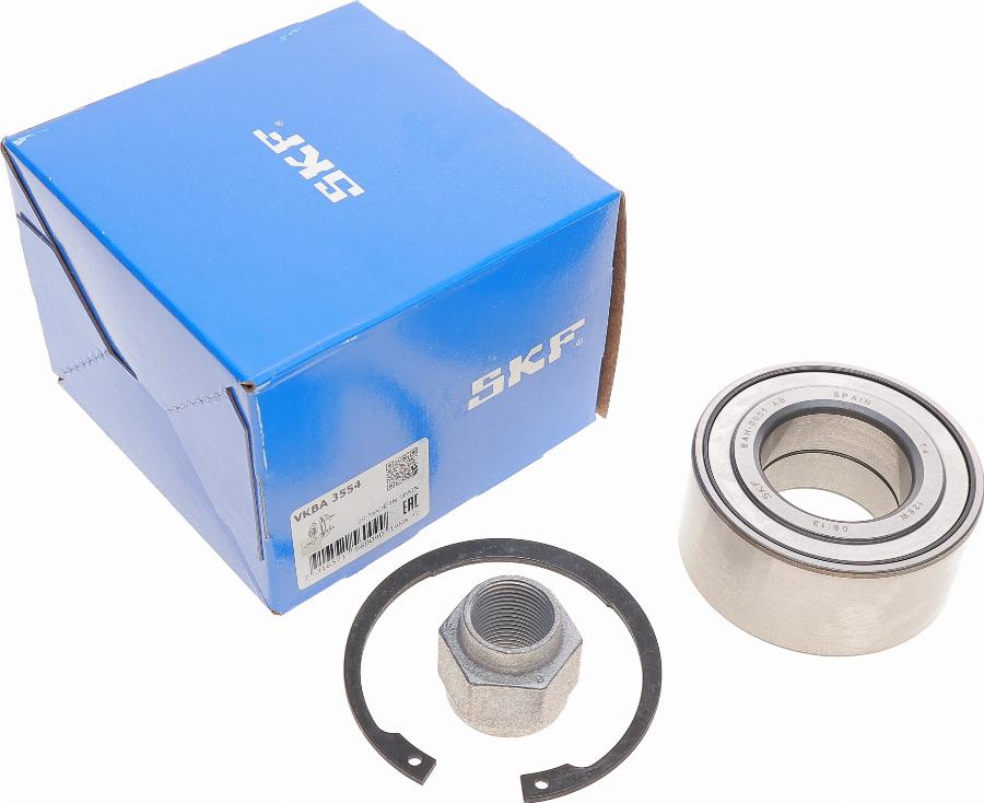 SKF VKBA 3554 - Wheel hub, bearing Kit autospares.lv