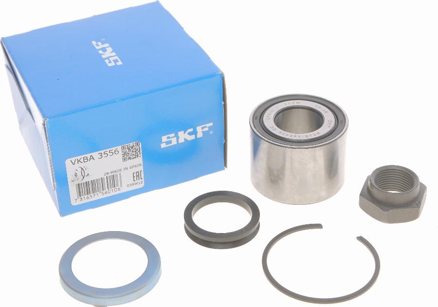 SKF VKBA 3556 - Wheel hub, bearing Kit autospares.lv