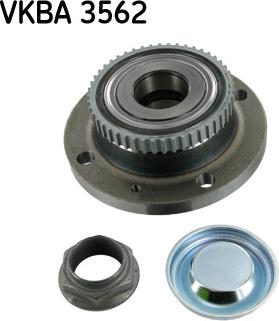 SKF VKBA 3562 - Wheel hub, bearing Kit autospares.lv