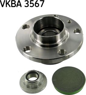 SKF VKBA 3567 - Wheel hub, bearing Kit autospares.lv