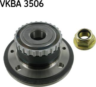 SKF VKBA 3506 - Wheel hub, bearing Kit autospares.lv