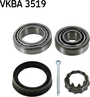 SKF VKBA 3519 - Wheel hub, bearing Kit autospares.lv