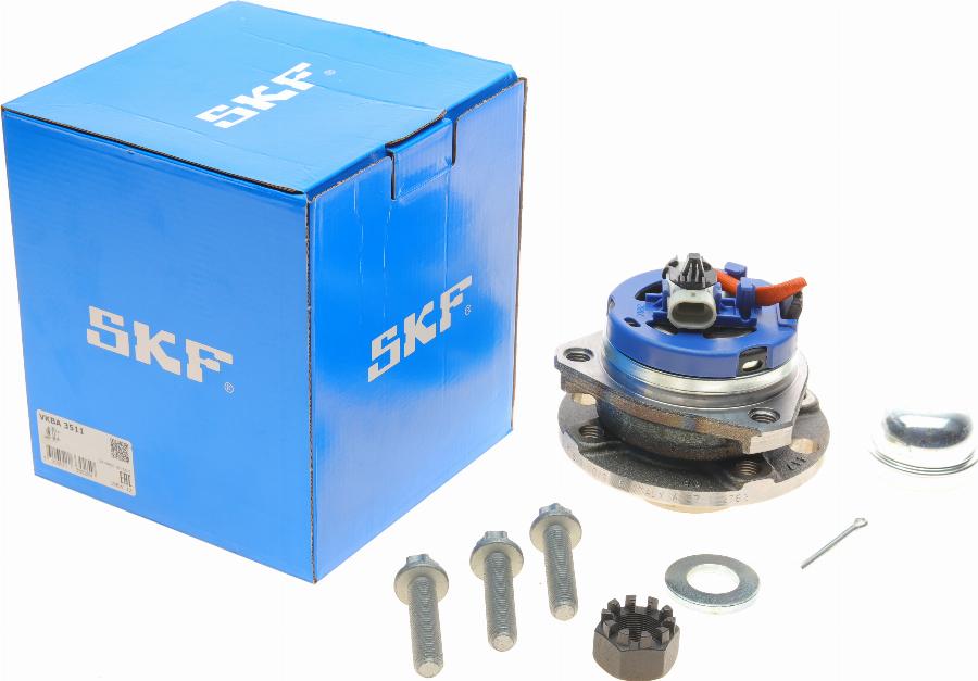 SKF VKBA 3511 - Wheel hub, bearing Kit autospares.lv