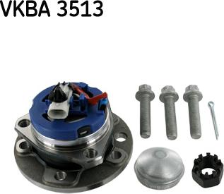 SKF VKBA 3513 - Wheel hub, bearing Kit autospares.lv