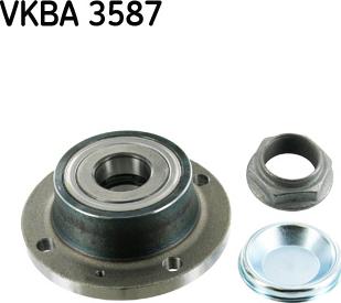 SKF VKBA 3587 - Wheel hub, bearing Kit autospares.lv