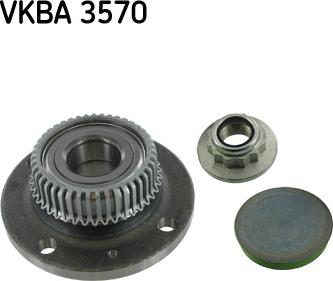 SKF VKBA 3570 - Wheel hub, bearing Kit autospares.lv