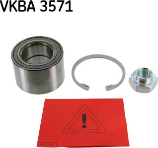 SKF VKBA 3571 - Wheel hub, bearing Kit autospares.lv
