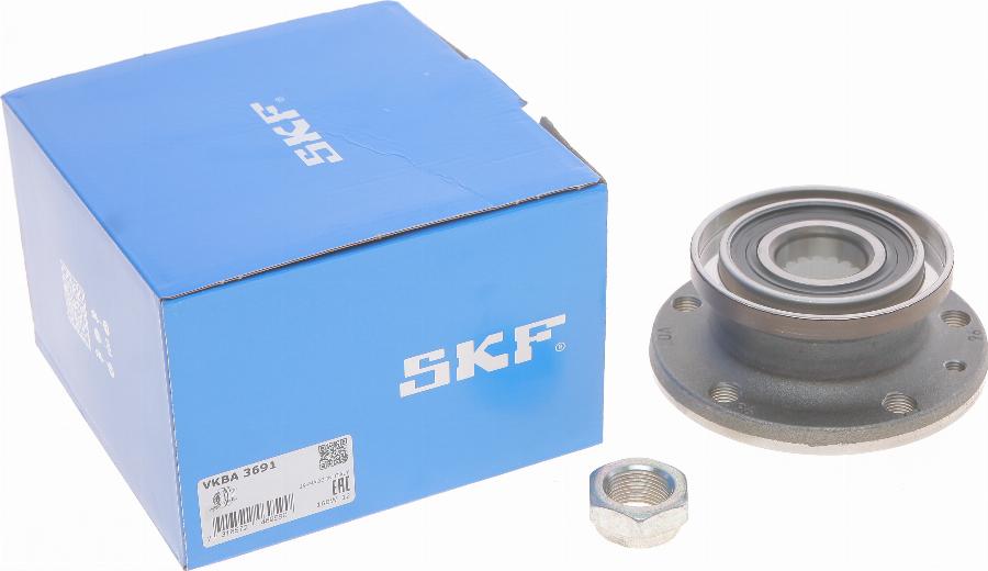 SKF VKBA 3691 - Wheel hub, bearing Kit autospares.lv