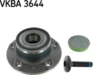 SKF VKBA 3644 - Wheel hub, bearing Kit autospares.lv