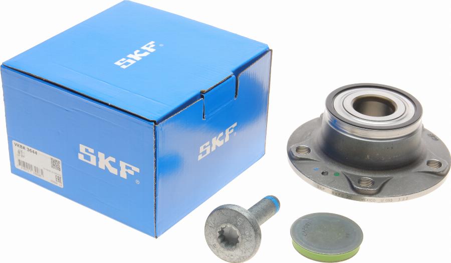 SKF VKBA 3644 - Wheel hub, bearing Kit autospares.lv