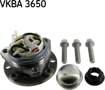 SKF VKBA 3650 - Wheel hub, bearing Kit autospares.lv