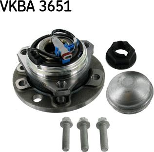 SKF VKBA 3651 - Wheel hub, bearing Kit autospares.lv