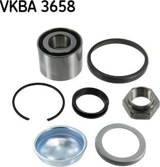 SKF VKBA 3658 - Wheel hub, bearing Kit autospares.lv