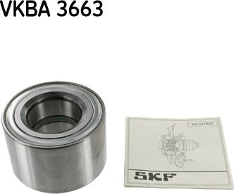 SKF VKBA 3663 - Wheel hub, bearing Kit autospares.lv