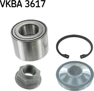 SKF VKBA 3617 - Wheel hub, bearing Kit autospares.lv