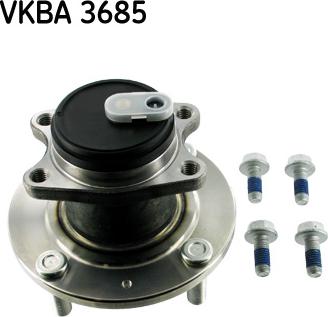 SKF VKBA 3685 - Wheel hub, bearing Kit autospares.lv