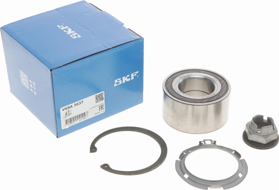 SKF VKBA 3637 - Wheel hub, bearing Kit autospares.lv