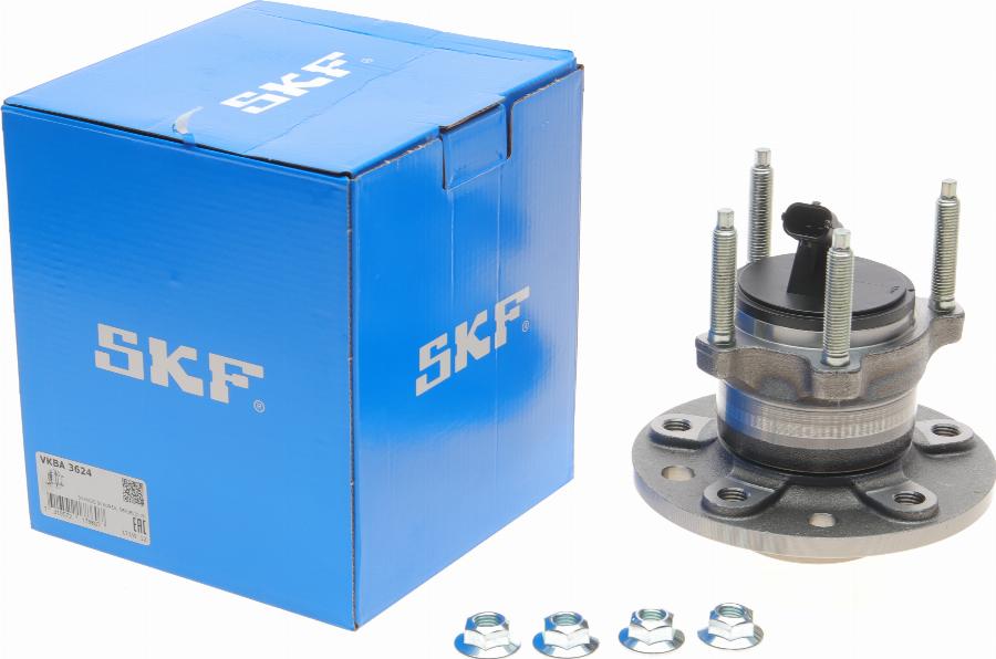 SKF VKBA 3624 - Wheel hub, bearing Kit autospares.lv