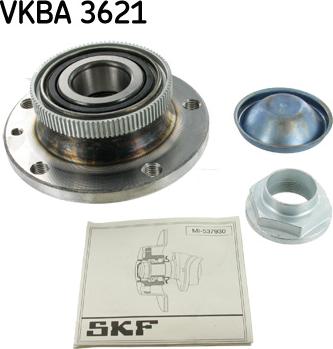 SKF VKBA 3621 - Wheel hub, bearing Kit autospares.lv