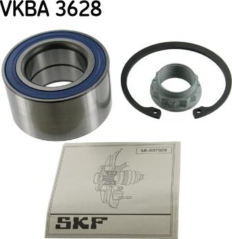 SKF VKBA 3628 - Wheel hub, bearing Kit autospares.lv