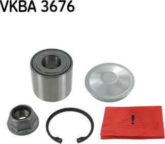 SKF VKBA 3676 - Wheel hub, bearing Kit autospares.lv