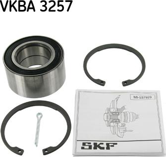 SKF VKBA 3257 - Wheel hub, bearing Kit autospares.lv