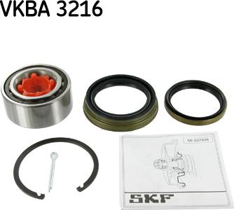 SKF VKBA 3216 - Wheel hub, bearing Kit autospares.lv