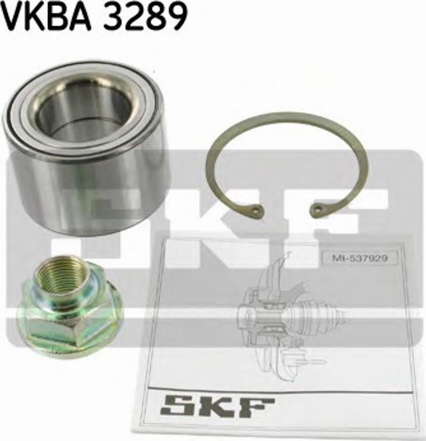 SKF VKBA3289 - Wheel hub, bearing Kit autospares.lv