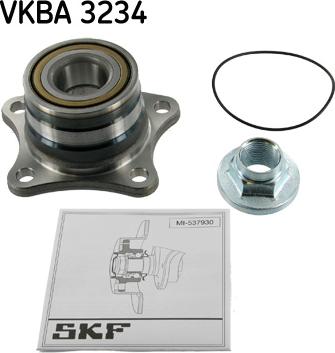 SKF VKBA 3234 - Wheel hub, bearing Kit autospares.lv