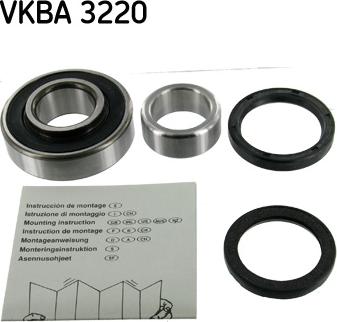 SKF VKBA 3220 - Wheel hub, bearing Kit autospares.lv