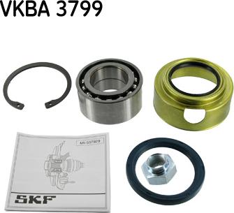 SKF VKBA 3799 - Wheel hub, bearing Kit autospares.lv