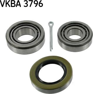 SKF VKBA 3796 - Wheel hub, bearing Kit autospares.lv