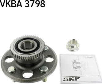 SKF VKBA 3798 - Wheel hub, bearing Kit autospares.lv