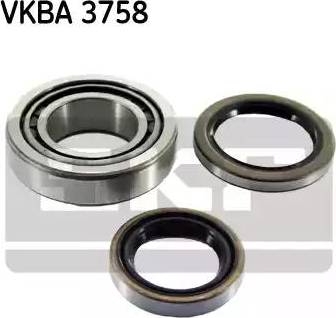 SKF VKBA 3758 - Wheel hub, bearing Kit autospares.lv