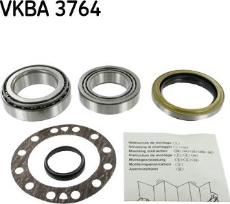 SKF VKBA 3764 - Wheel hub, bearing Kit autospares.lv