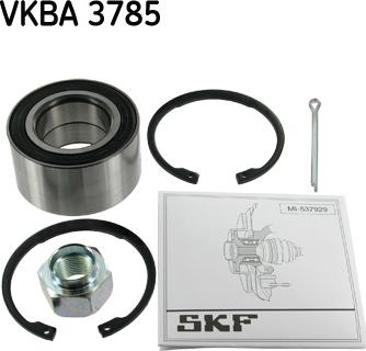 SKF VKBA 3785 - Wheel hub, bearing Kit autospares.lv