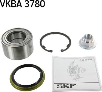 SKF VKBA 3780 - Wheel hub, bearing Kit autospares.lv