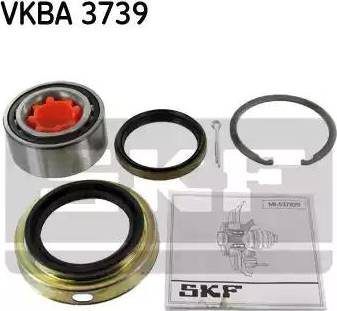 SKF VKBA 3739 - Wheel hub, bearing Kit autospares.lv